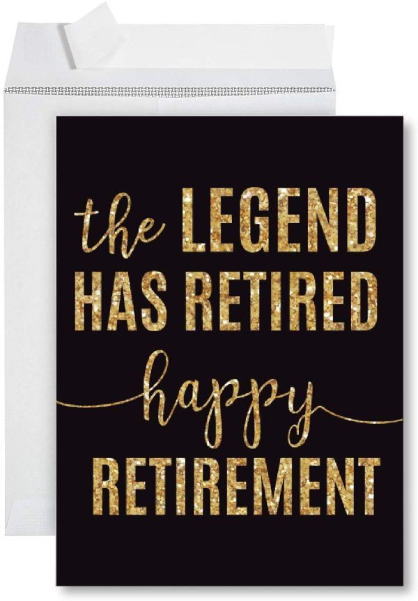 Funny Jumbo Retirement Card With Envelope, Farewell Office For Cheap - Image 5