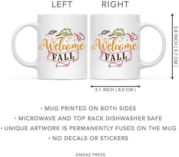 Andaz Press Autumn 11oz. Coffee Mug Gift, Welcome Fall Fashion - Image 5