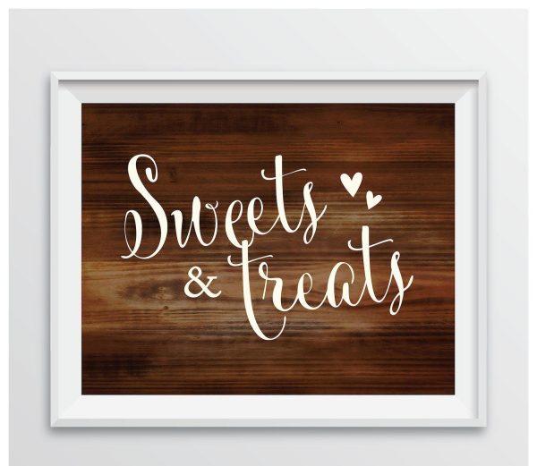Rustic Wood Wedding Favor Party Signs Fashion - Image 2