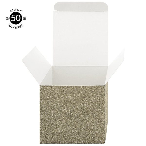 Set of 50 Glitter Favor Tuck Boxes Online Sale - Image 5