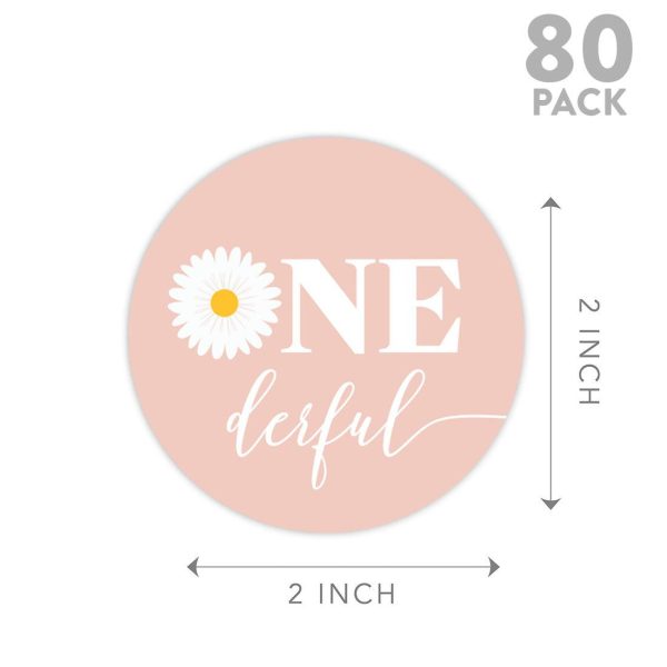 1st Birthday Party Round Cupcake Toppers DIY Favors Kit, For Kids Party Decor Online now - Image 5