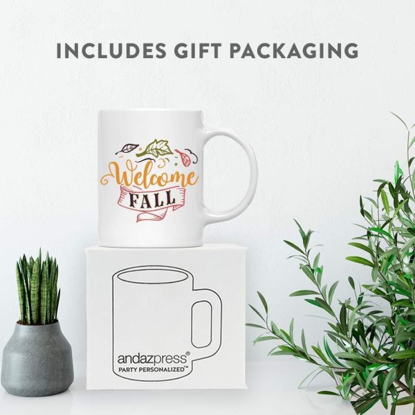 Andaz Press Autumn 11oz. Coffee Mug Gift, Welcome Fall Fashion - Image 4