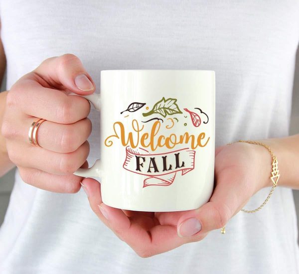 Andaz Press Autumn 11oz. Coffee Mug Gift, Welcome Fall Fashion - Image 3