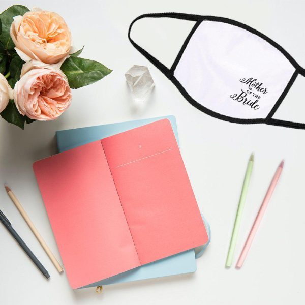 Wedding Collection Face Mask, Reusable White Cloth Face Masks with 1 Replaceable PM 2.5 Protection Filter For Cheap - Image 2